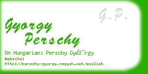 gyorgy perschy business card